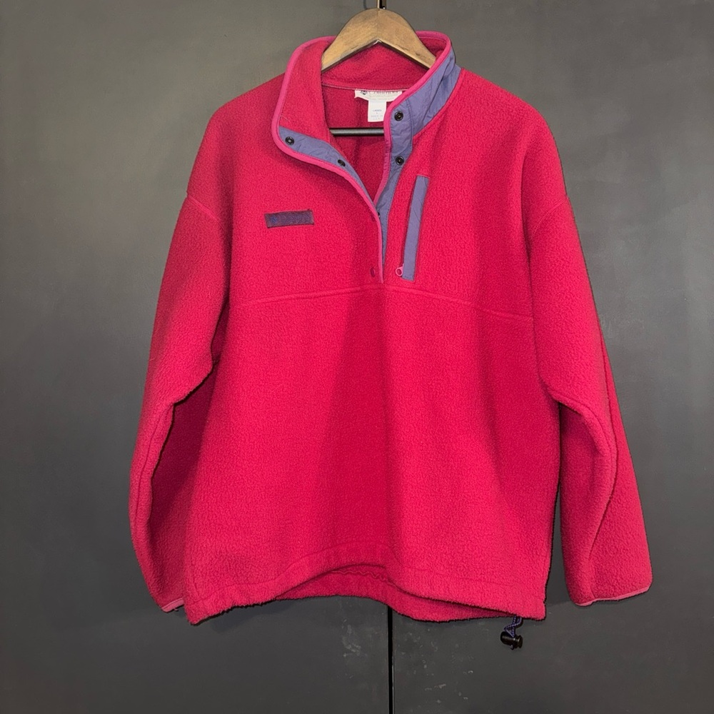 Vintage 80s Columbia Fleece Snap